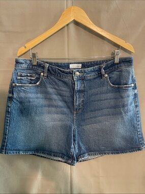 LOFT Light-Mid Wash Denim Jean Shorts